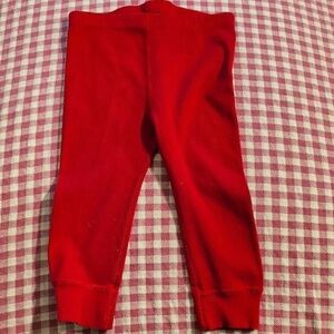 Vibrant Red Kids Leggings